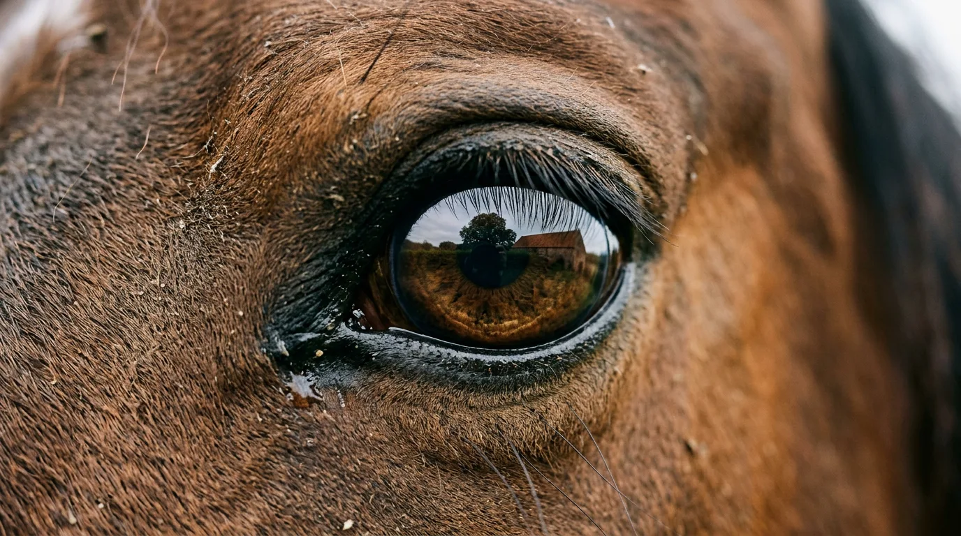 Un regard de cheval, Écurie de Morenol, Savigneux