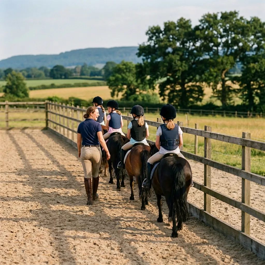 Cours de poney à Savigneux, Loire